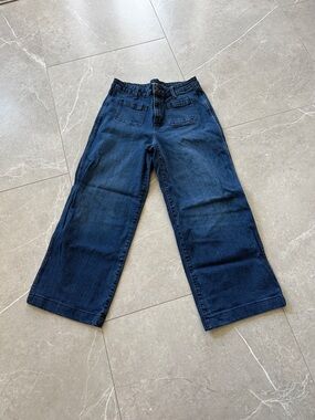 Old Navy Blue Wide Leg Denim Jeans